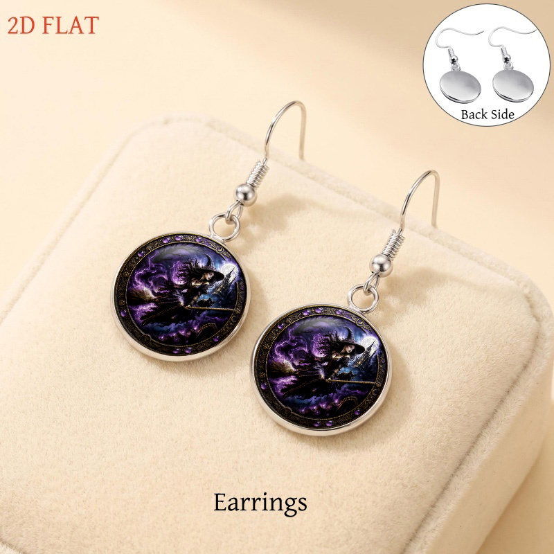 5pcs Halloween Witch Theme Jewelry Set